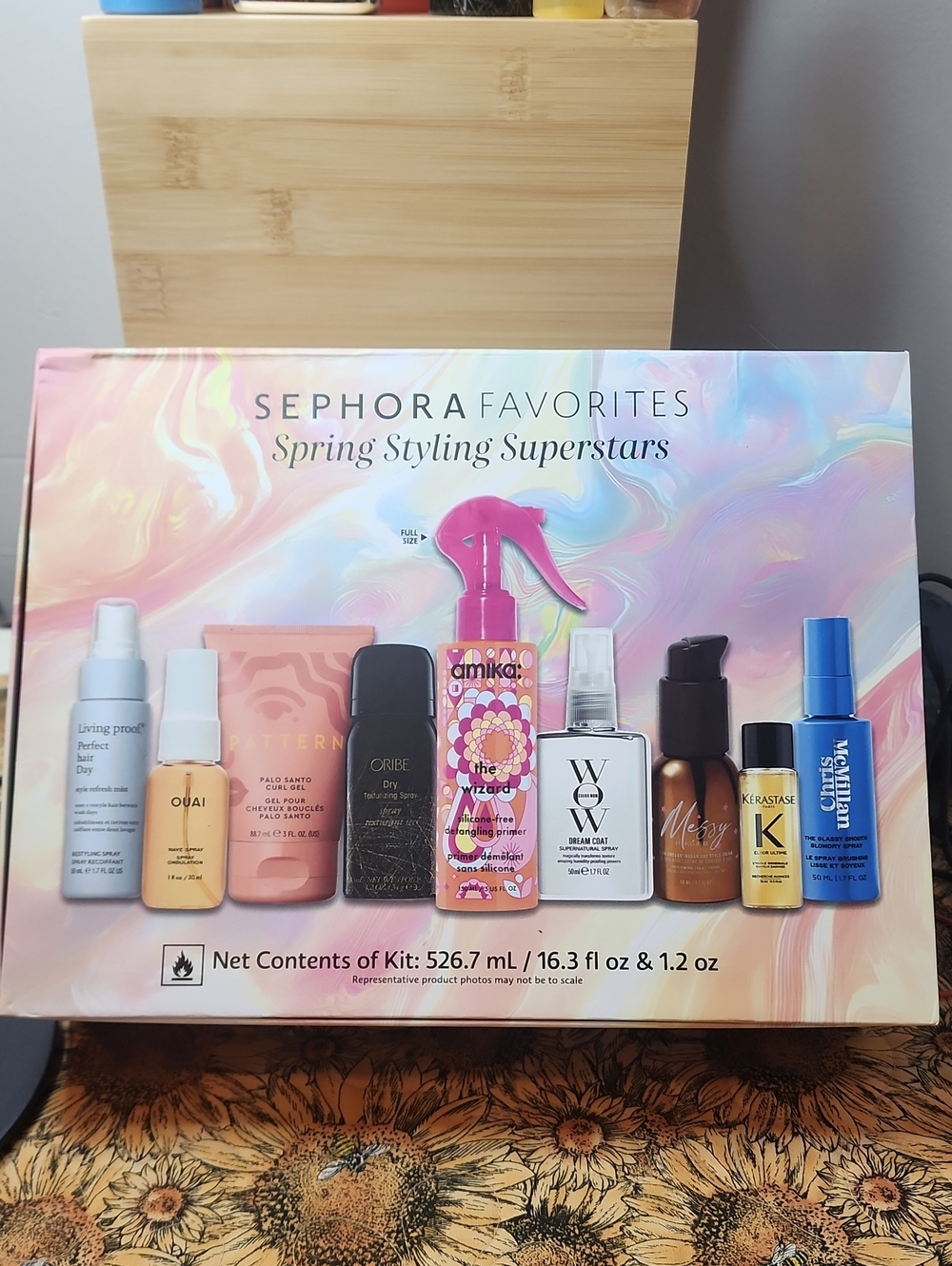 amika Pink and Multicolor Travel Styling Spray Kit